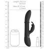 VIVE Vibro Rabbit Halo 24.5 x3.5cm Noir